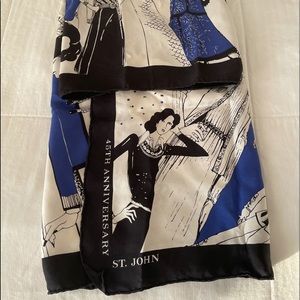 St John  scarf 45th Anniversary